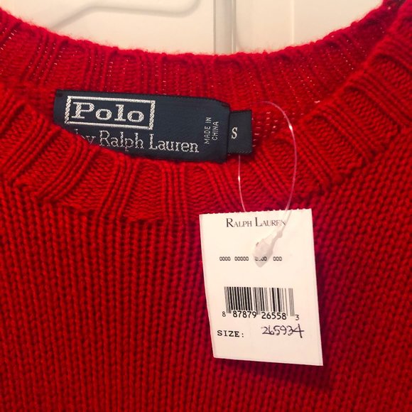 Ralph Lauren Red Sweater - Picture 2 of 2